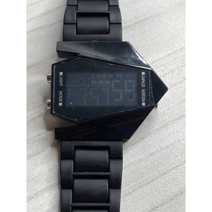 LED Aircraft Watch Waterproof Creative Watch - Black